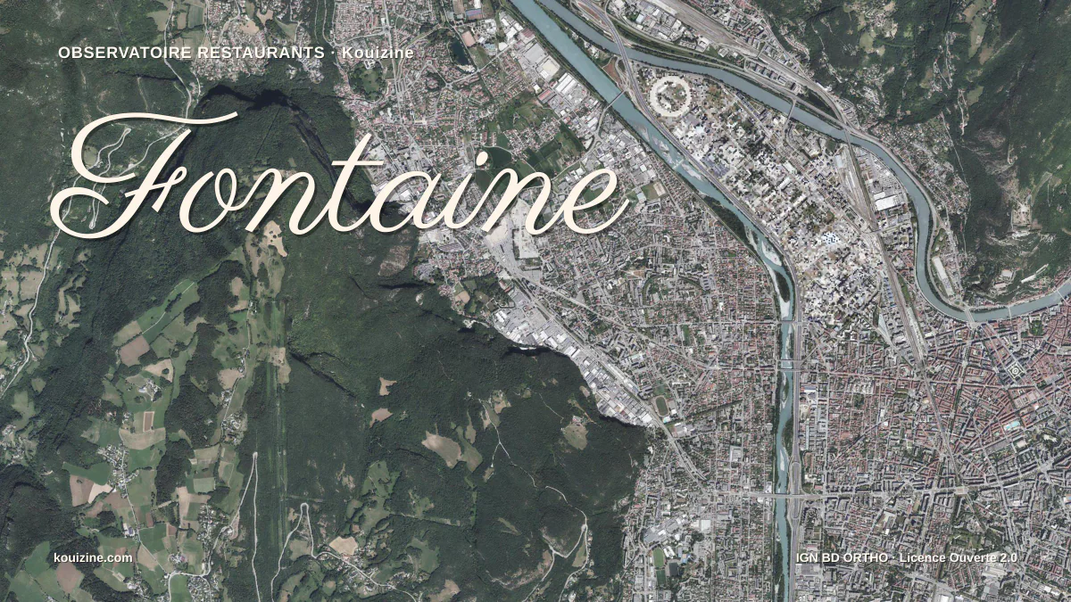 Vue aérienne de Fontaine