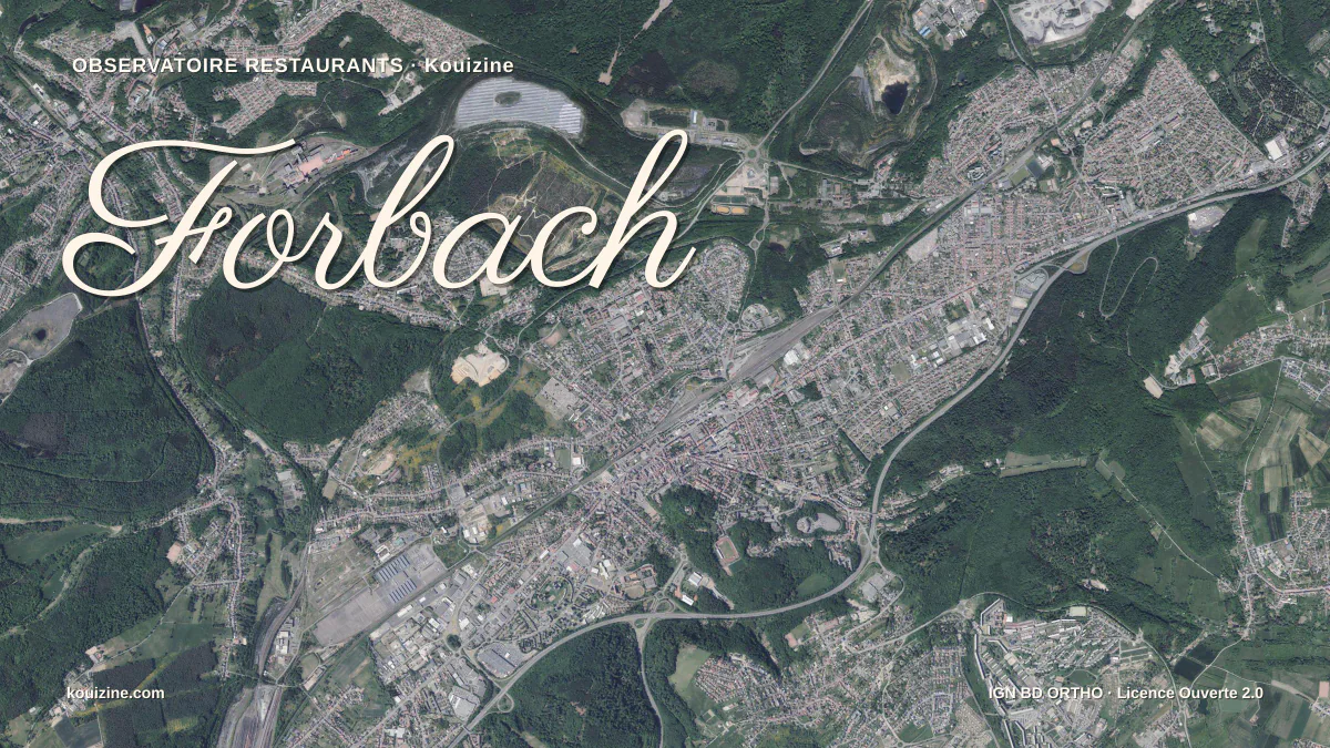 Vue aérienne de Forbach