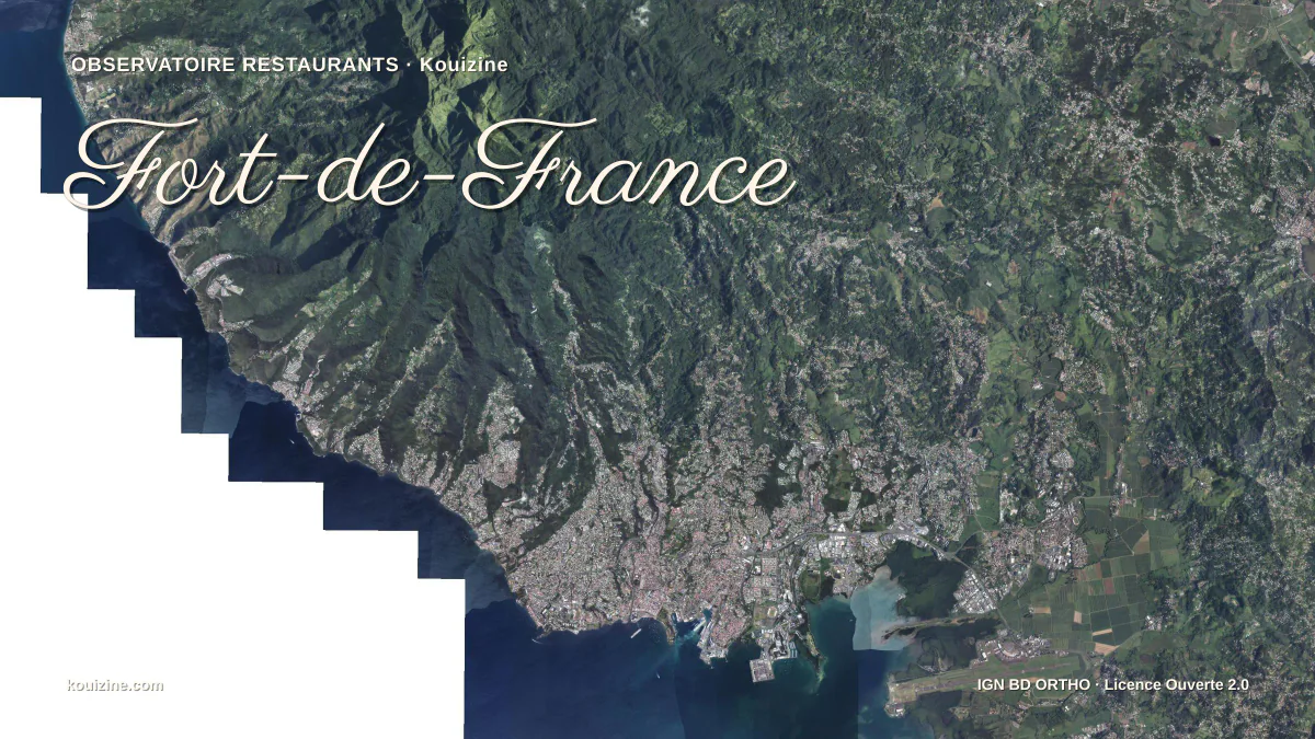 Vue aérienne de Fort-de-France