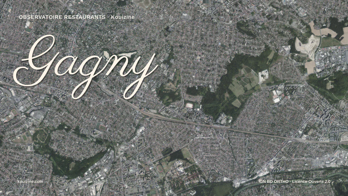 Vue aérienne de Gagny