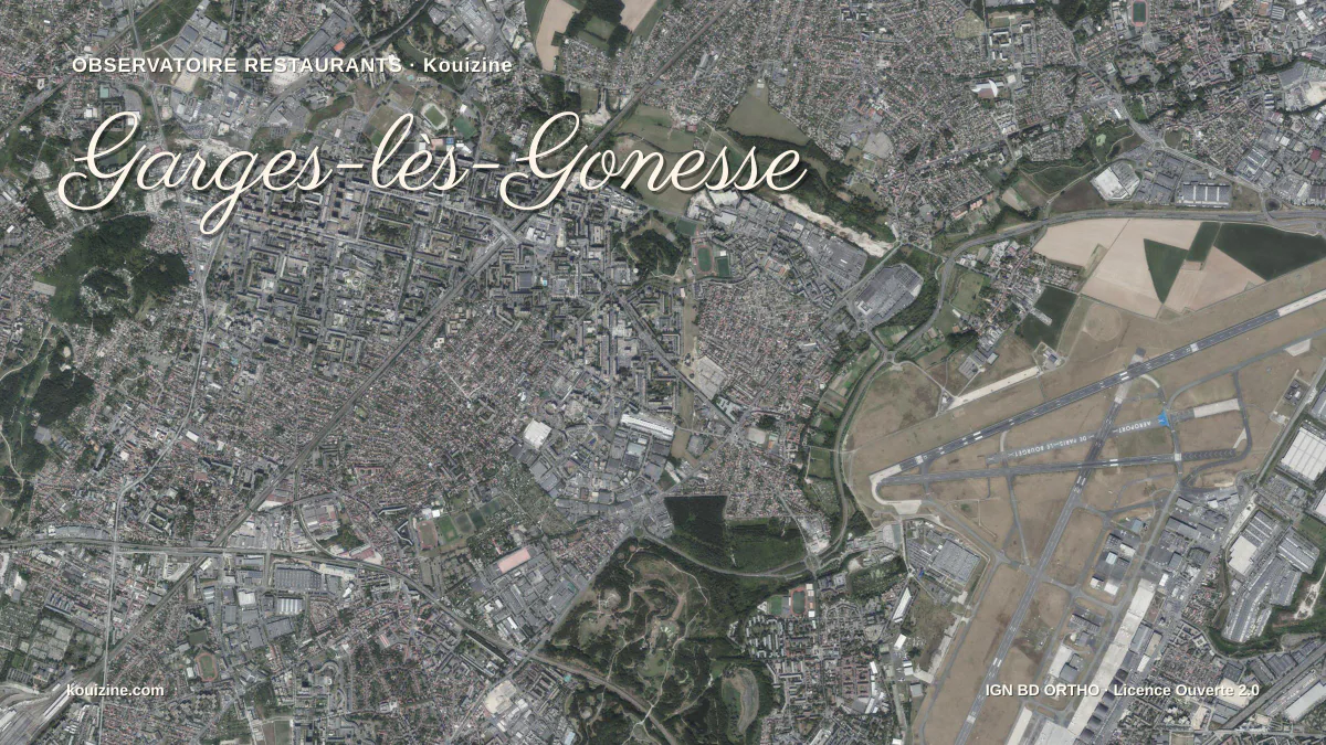 Vue aérienne de Garges-lès-Gonesse