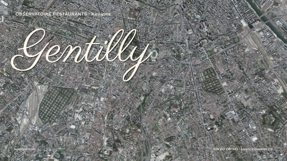 Vue aérienne de Gentilly
