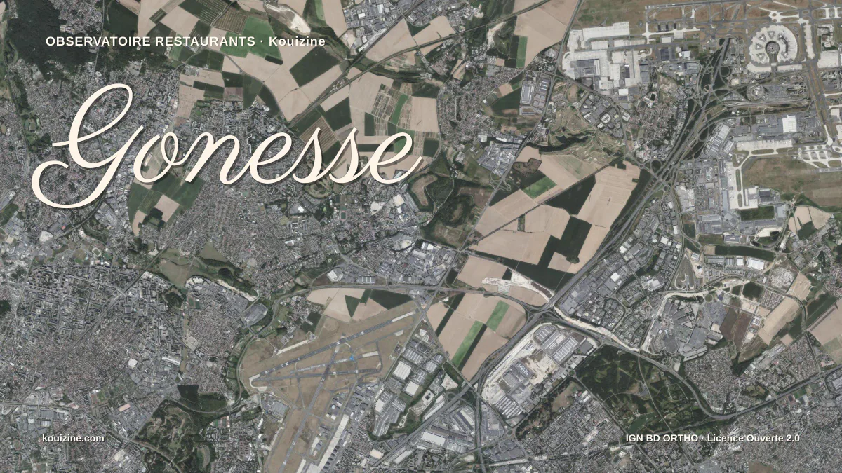 Vue aérienne de Gonesse