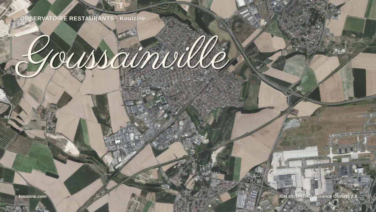 Vue aérienne de Goussainville