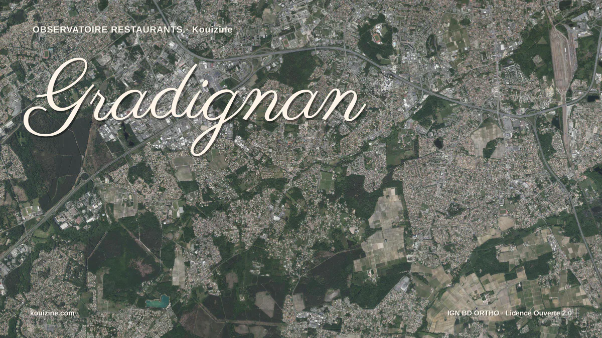 Vue aérienne de Gradignan