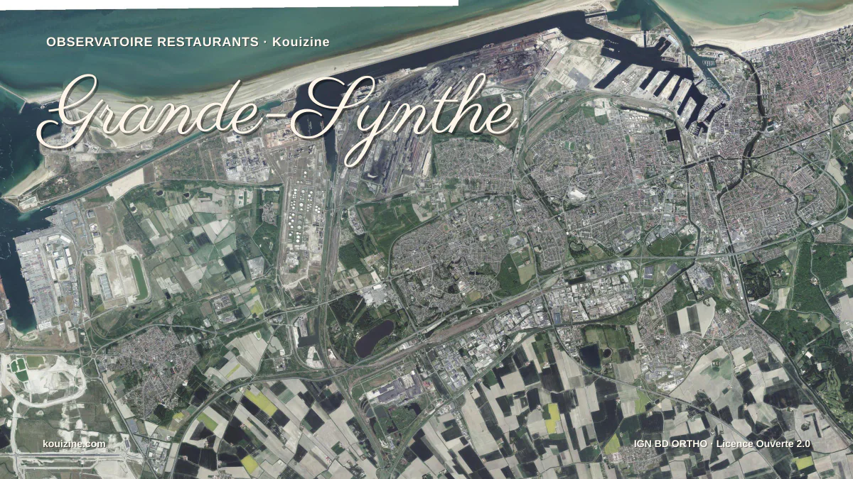 Vue aérienne de Grande-Synthe
