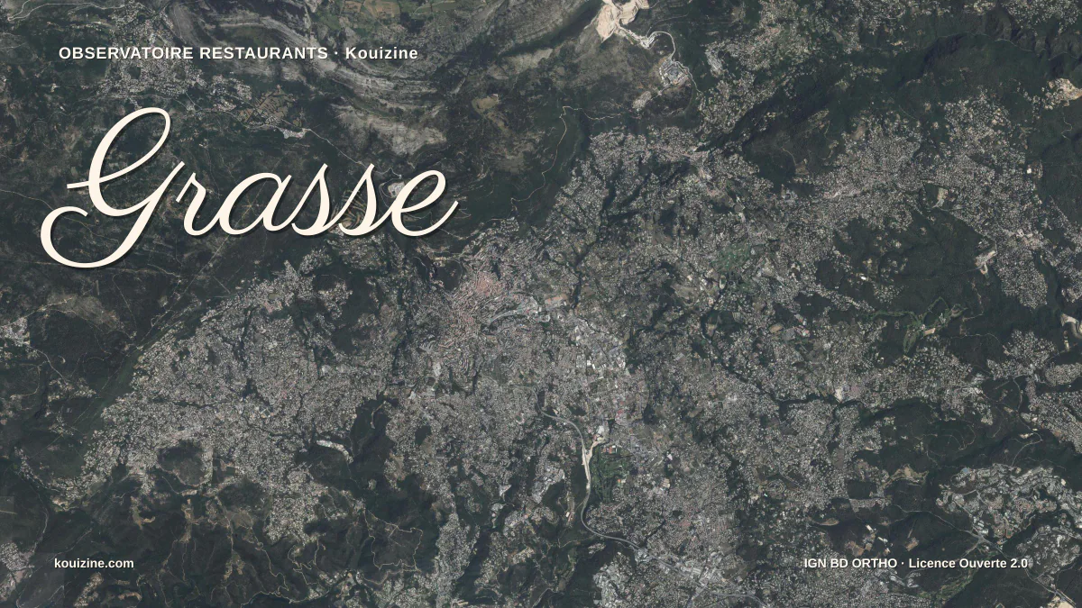 Vue aérienne de Grasse
