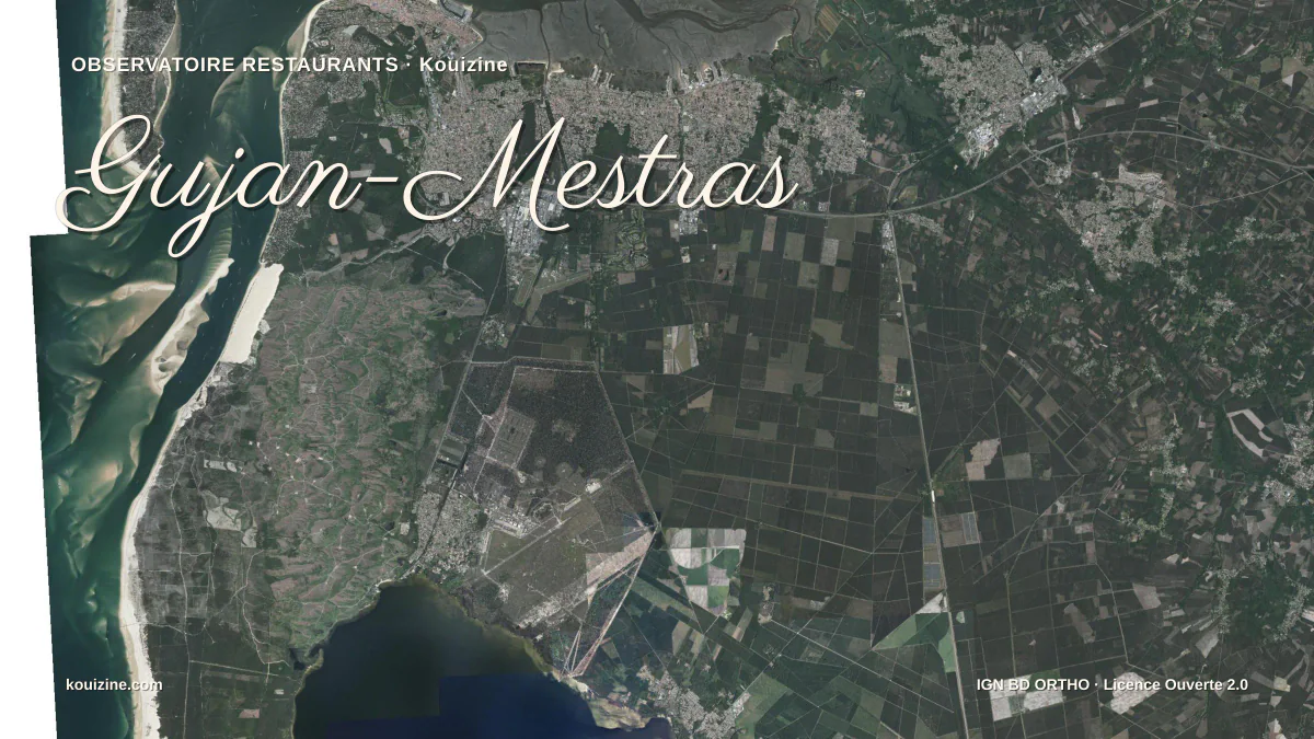Vue aérienne de Gujan-Mestras