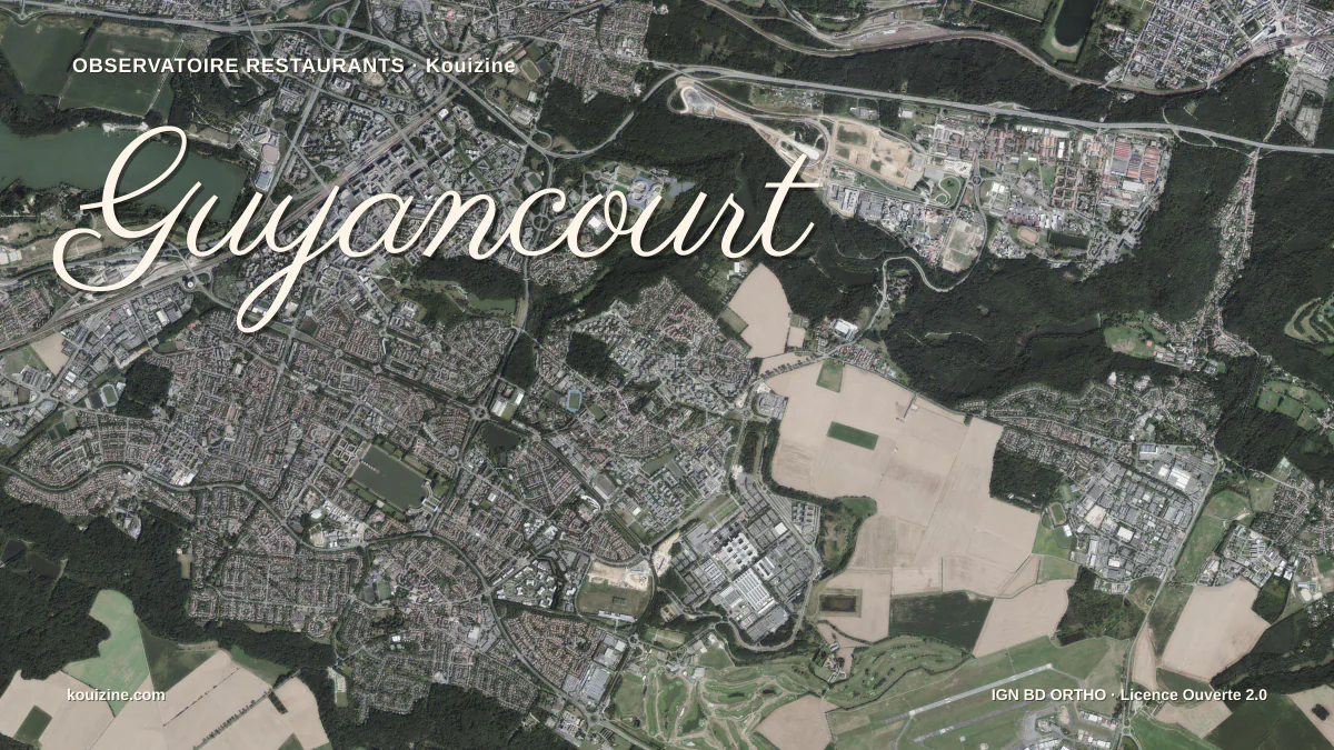 Vue aérienne de Guyancourt
