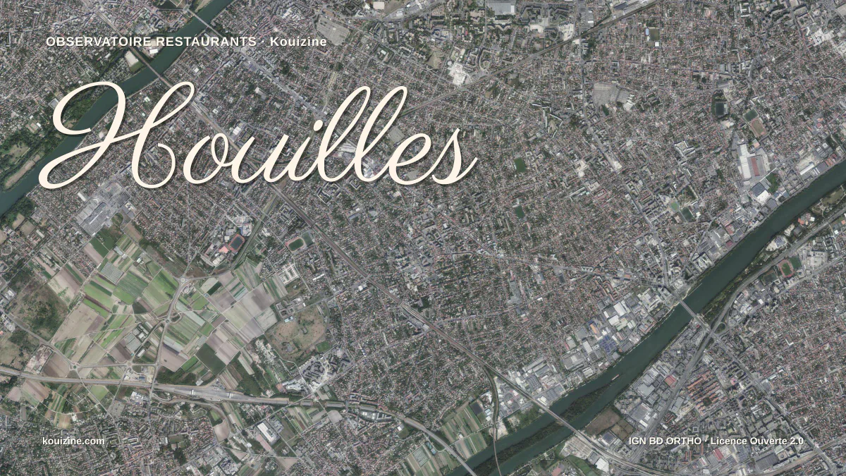 Vue aérienne de Houilles