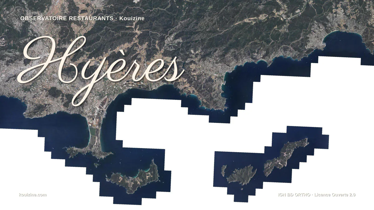 Vue aérienne de Hyères