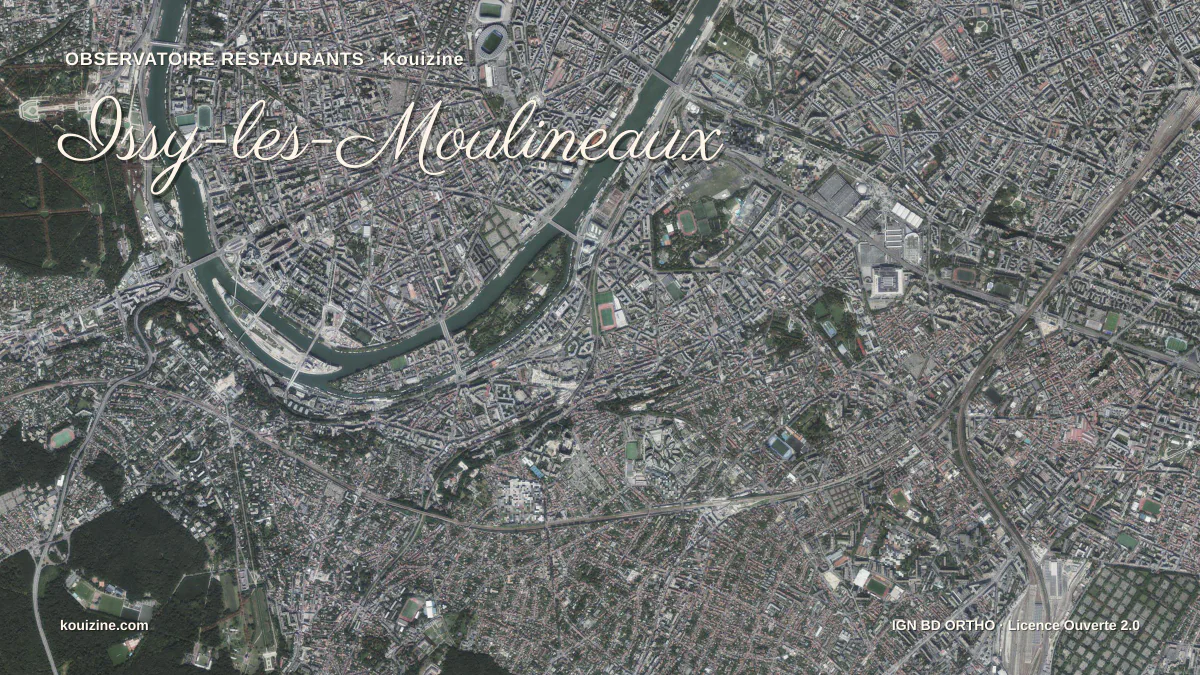 Vue aérienne de Issy-les-Moulineaux