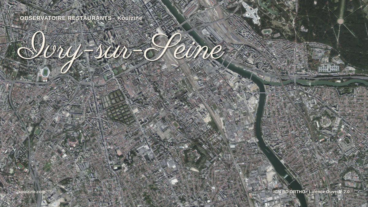 Vue aérienne de Ivry-sur-Seine