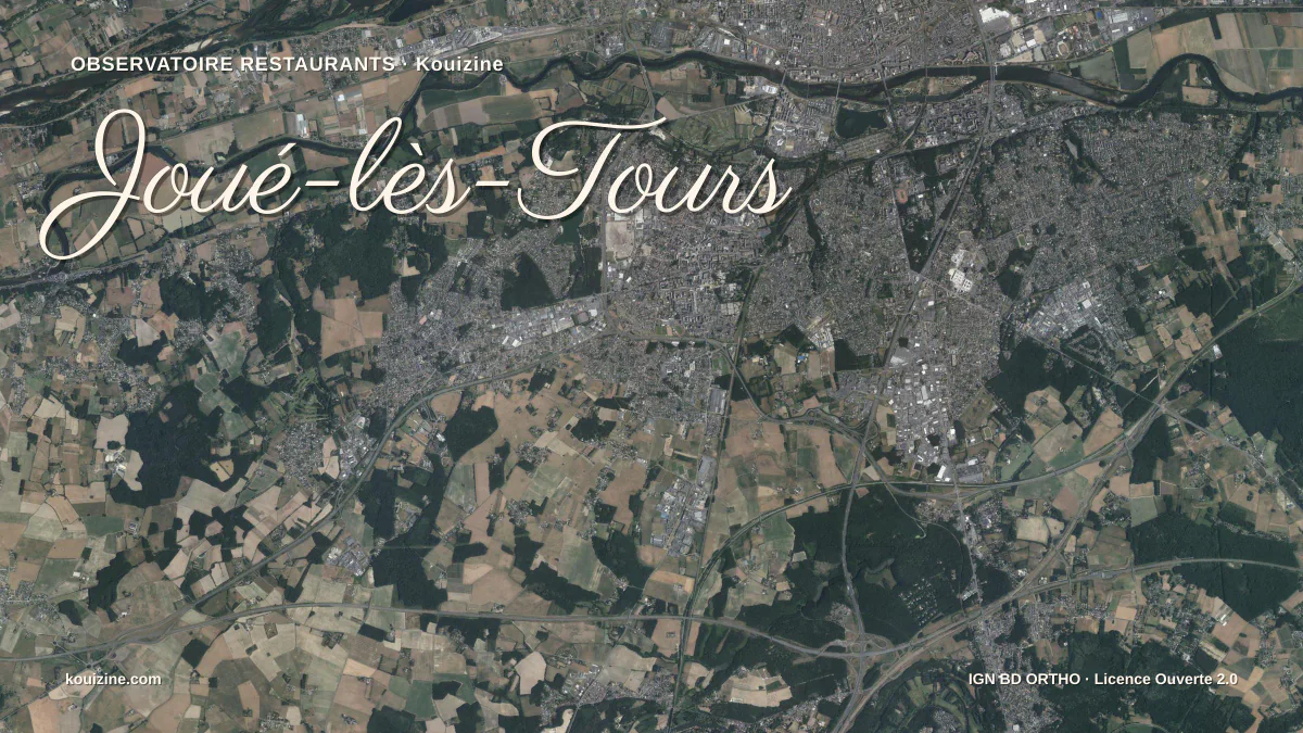Vue aérienne de Joué-lès-Tours