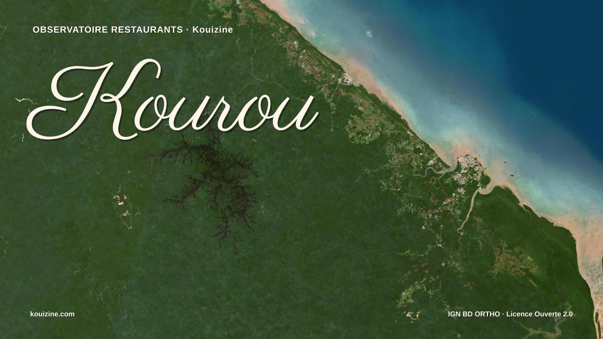 Vue aérienne de Kourou
