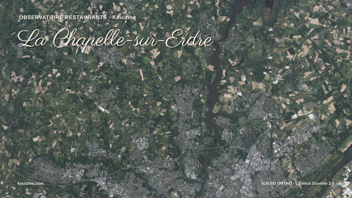 Vue aérienne de La Chapelle-sur-Erdre