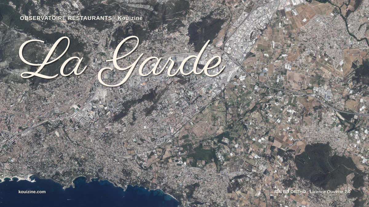 Vue aérienne de La Garde