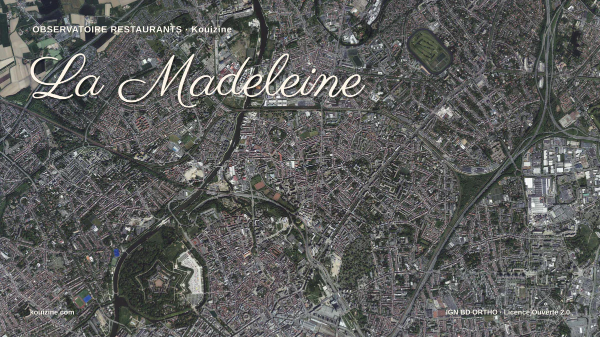 Vue aérienne de La Madeleine