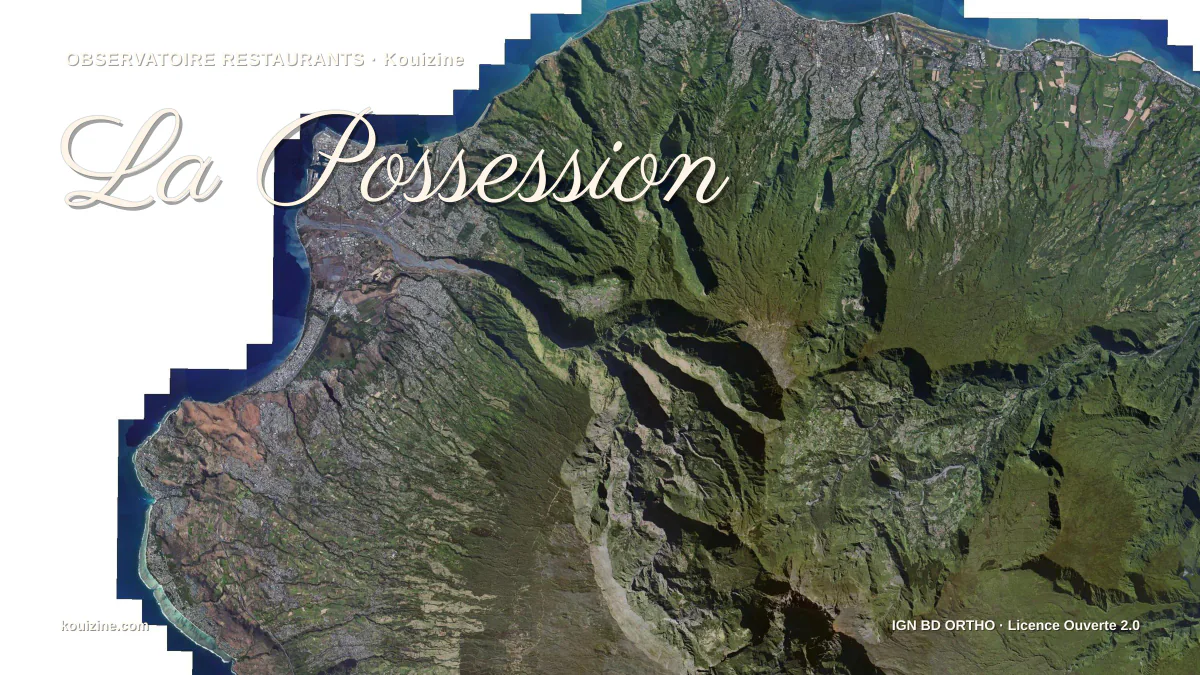 Vue aérienne de La Possession