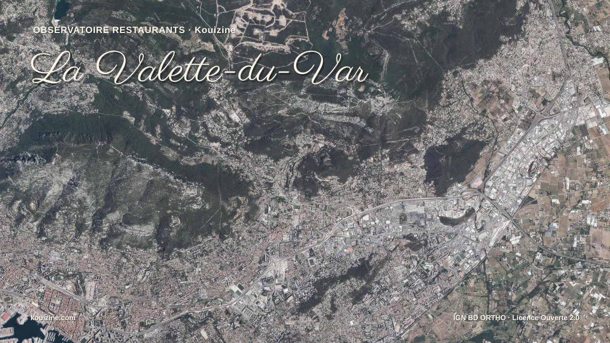 Vue aérienne de La Valette-du-Var