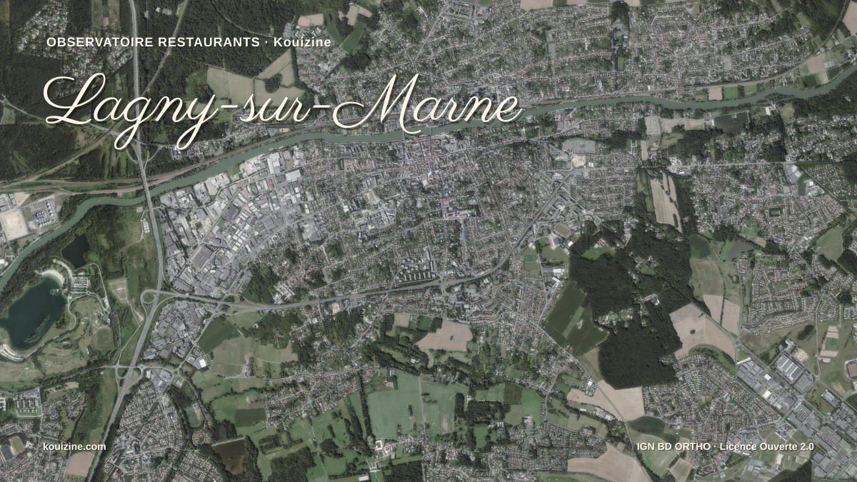 Vue aérienne de Lagny-sur-Marne