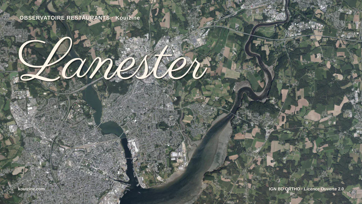 Vue aérienne de Lanester