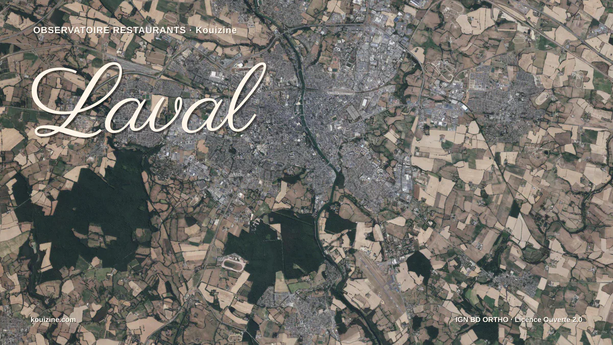 Vue aérienne de Laval
