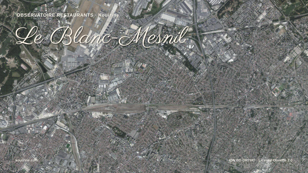 Vue aérienne de Le Blanc-Mesnil