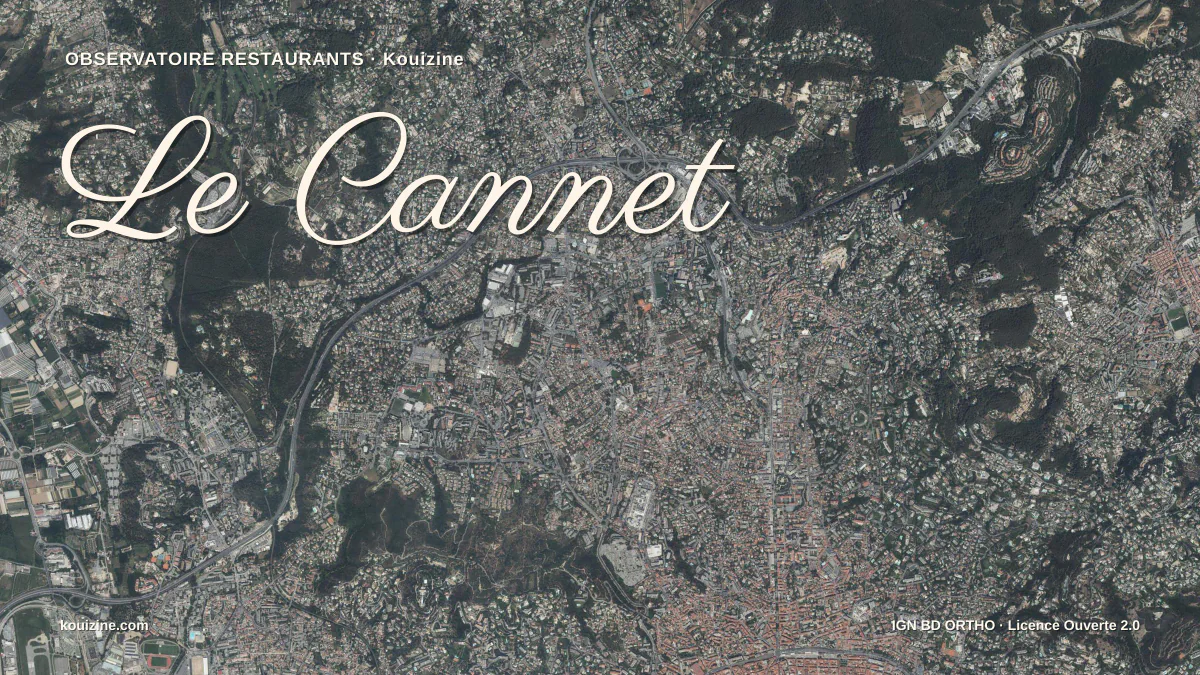 Vue aérienne de Le Cannet