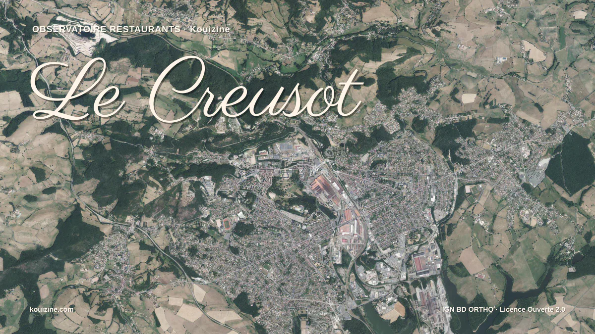 Vue aérienne de Le Creusot