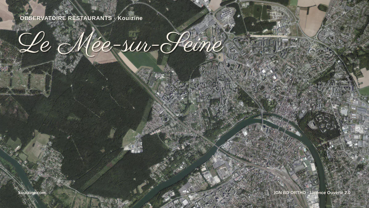 Vue aérienne de Le Mée-sur-Seine