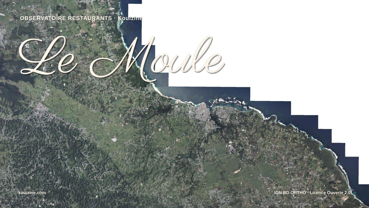 Vue aérienne de Le Moule