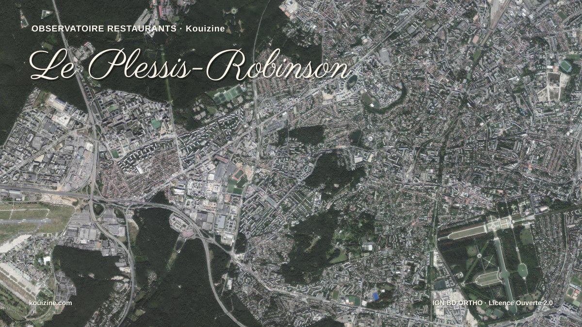Vue aérienne de Le Plessis-Robinson