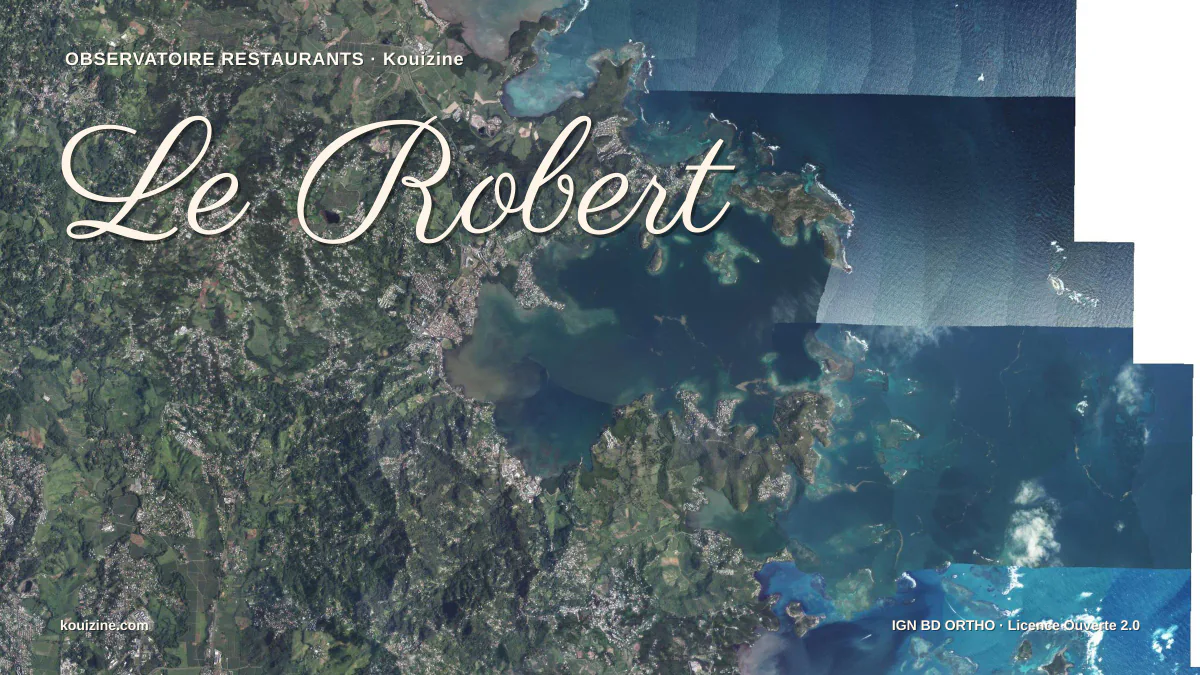 Vue aérienne de Le Robert