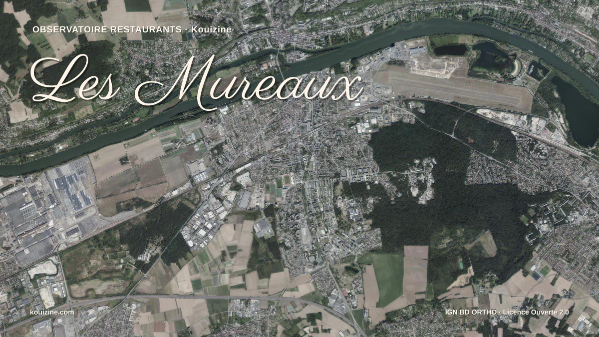 Vue aérienne de Les Mureaux