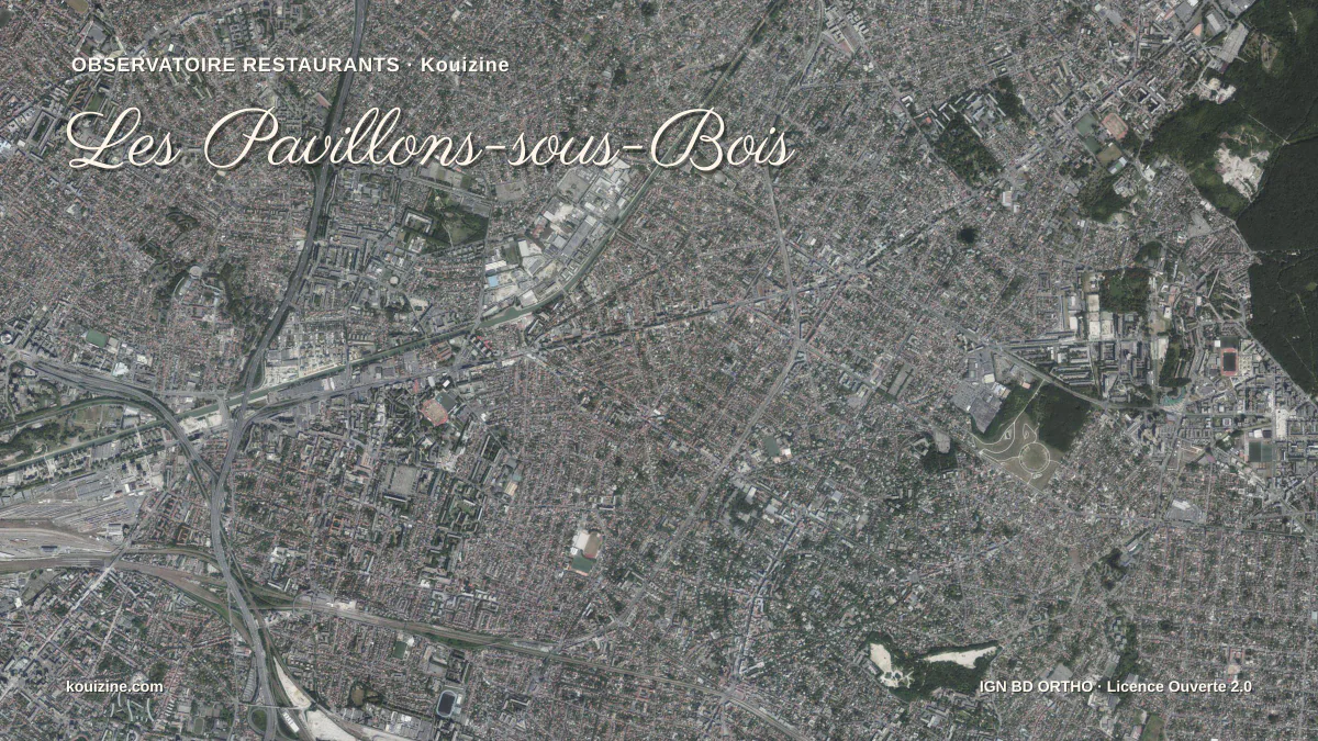 Vue aérienne de Les Pavillons-sous-Bois