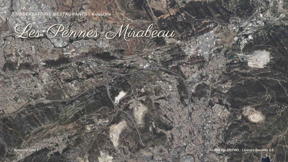 Vue aérienne de Les Pennes-Mirabeau
