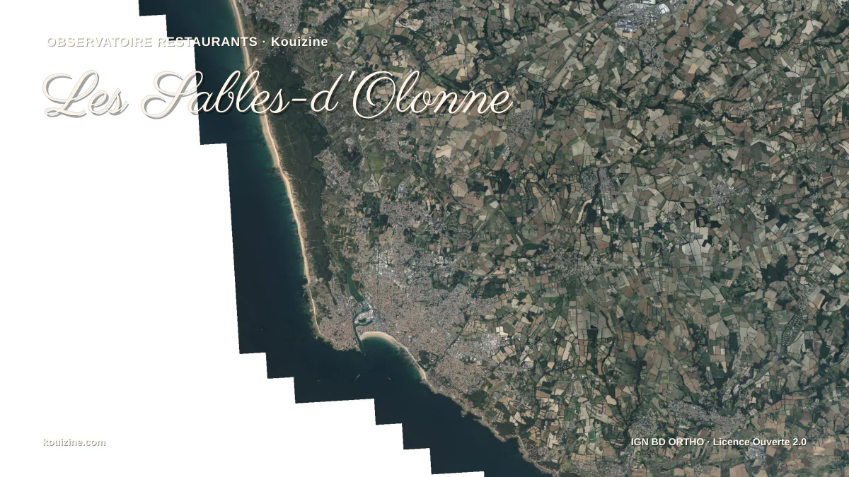Vue aérienne de Les Sables-d'Olonne