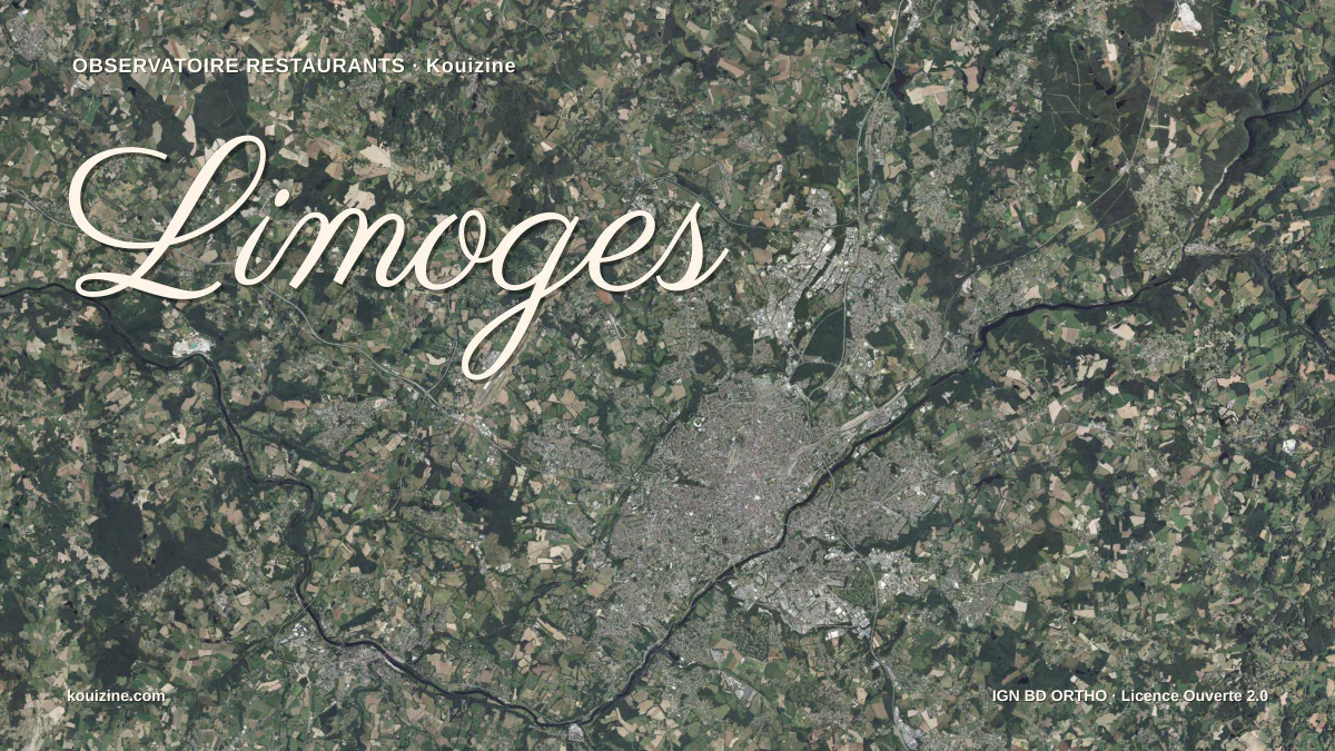 Vue aérienne de Limoges