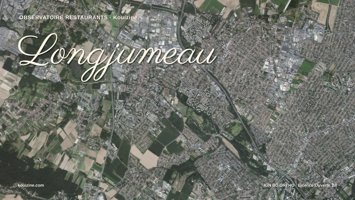 Vue aérienne de Longjumeau