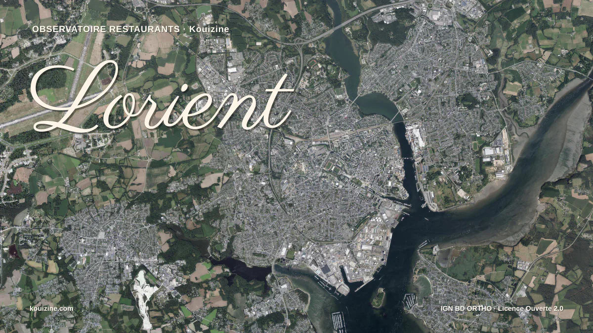 Vue aérienne de Lorient