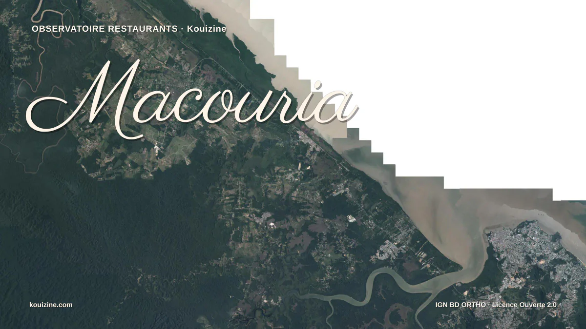 Vue aérienne de Macouria