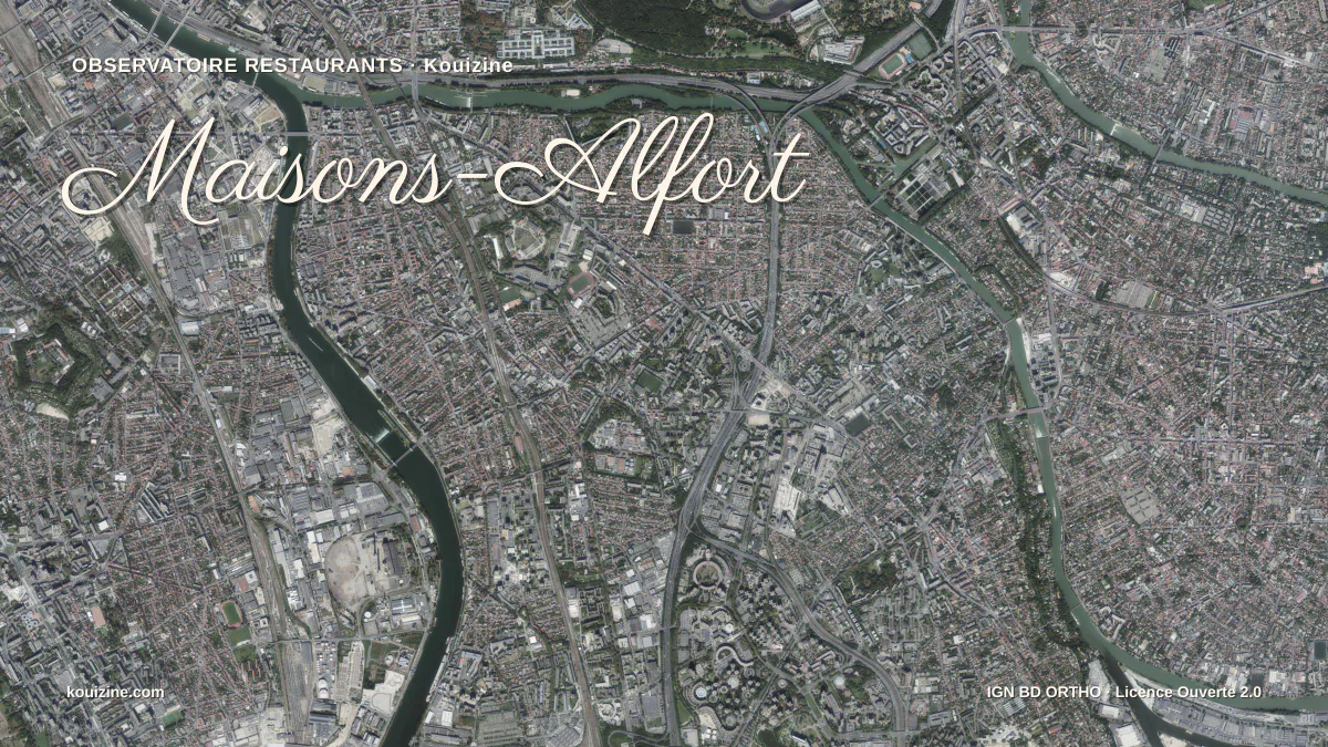 Vue aérienne de Maisons-Alfort