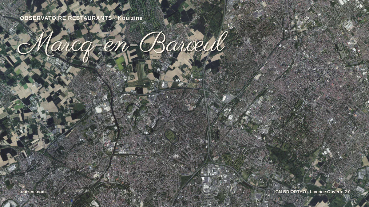 Vue aérienne de Marcq-en-Barœul