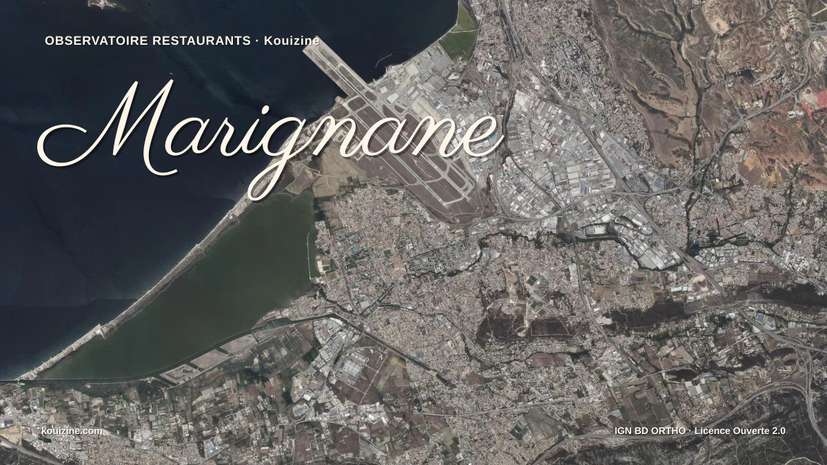 Vue aérienne de Marignane