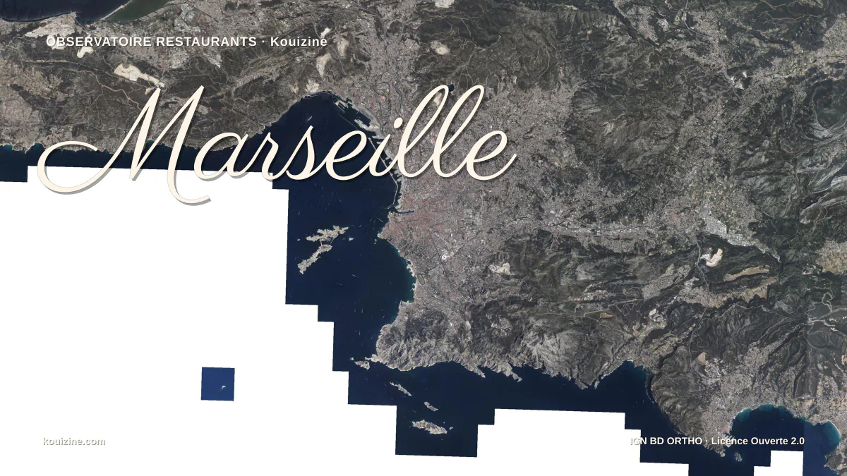 Vue aérienne de Marseille