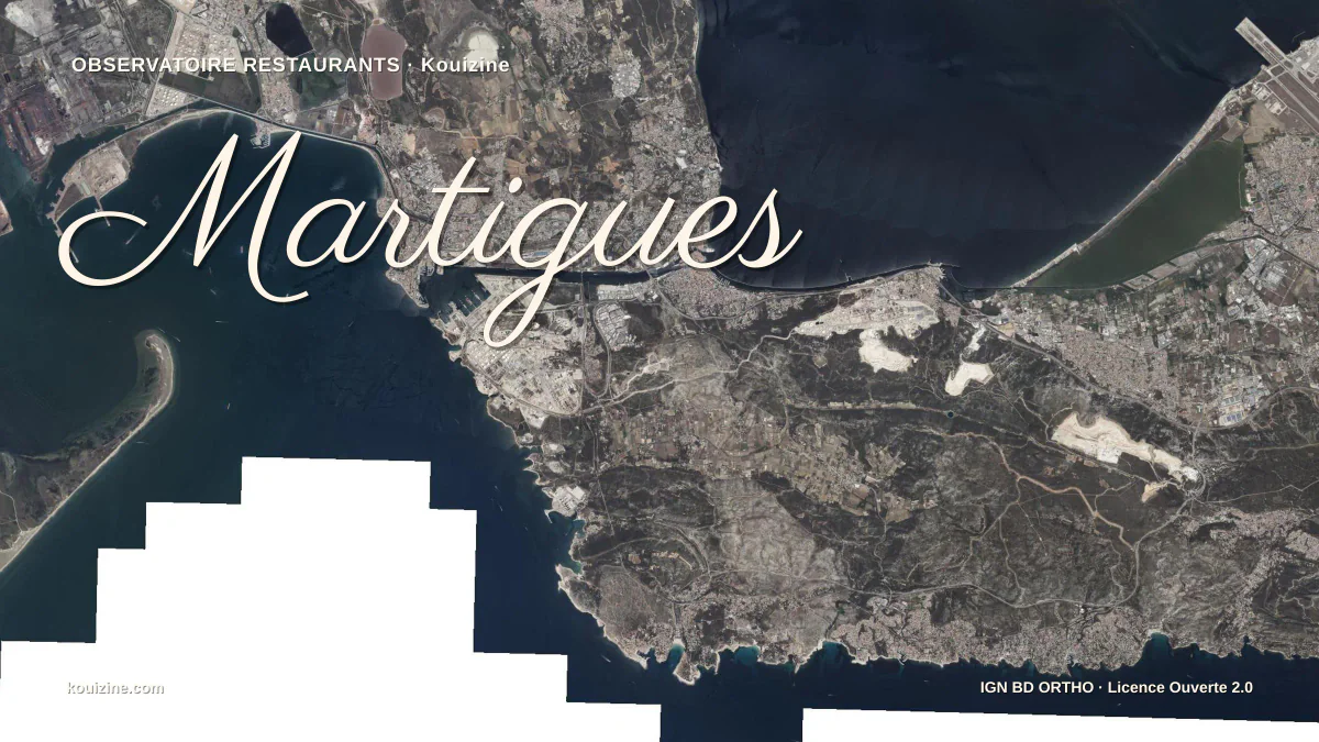 Vue aérienne de Martigues