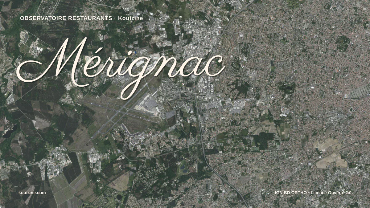 Vue aérienne de Mérignac