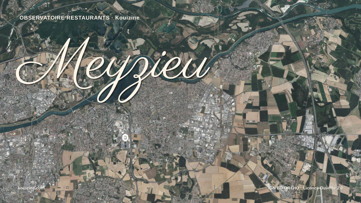 Vue aérienne de Meyzieu