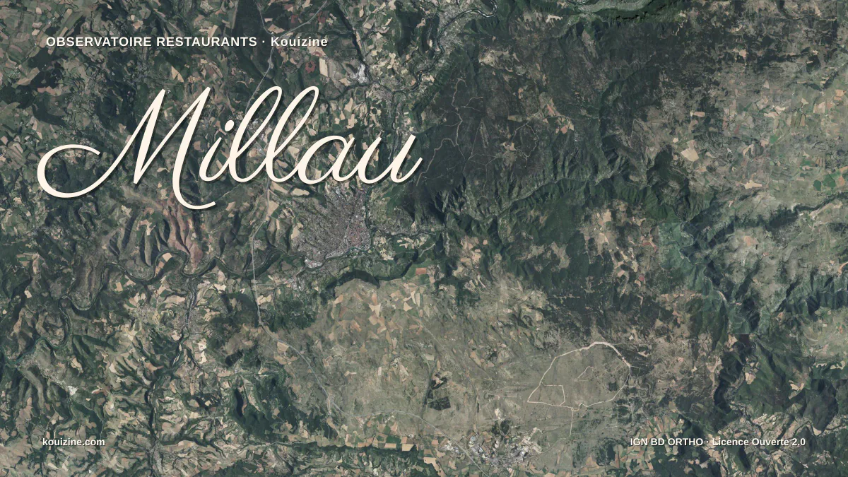 Vue aérienne de Millau